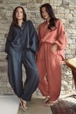 Hush Pillow Cotton Nero Boyfriend Shirt Charcoal